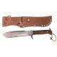 BW Paratrooper Knife Wooden Handle &  Leather Sheath
